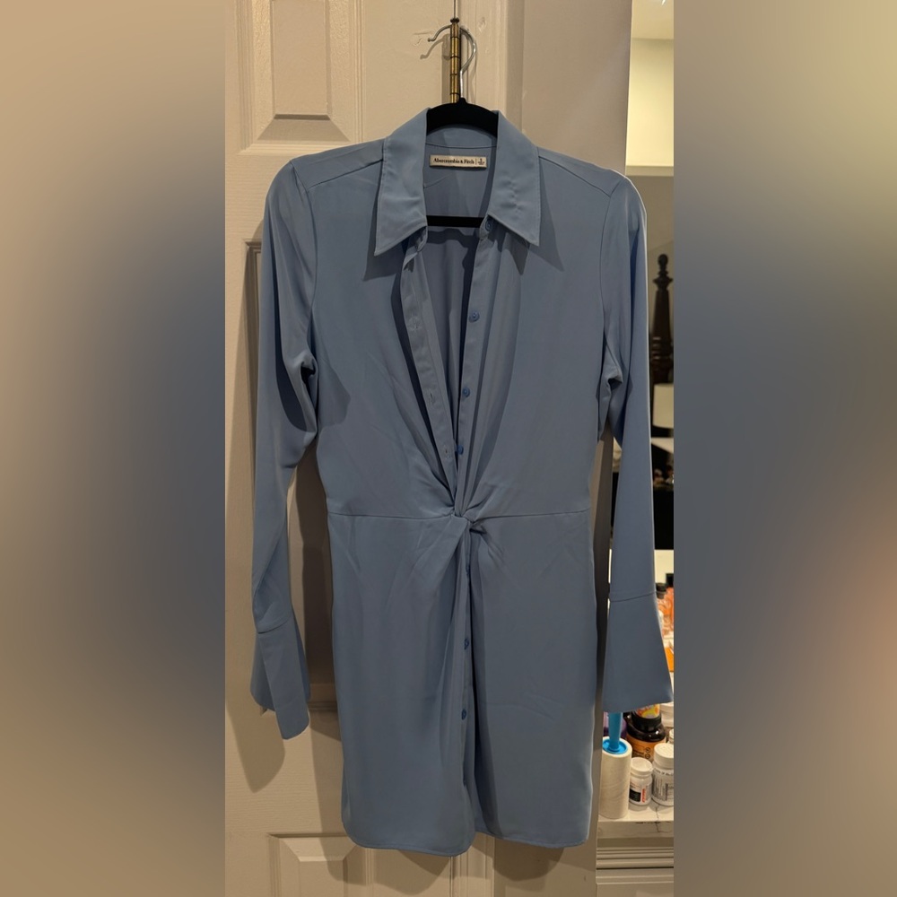 Abercrombie & Fitch Slate Blue Dress Shirt